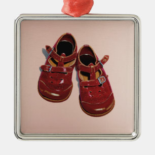 Carré Argenté Ornement de chaussures rouges
