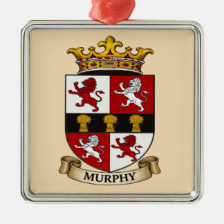 Carré Argenté Ornement du blason de la famille Murphy