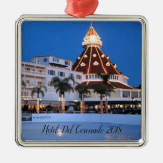 Carré Argenté Ornement en céramique de Del Coronado d'hôtel