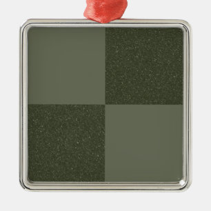 Carré Argenté Ornement vert mousse de tableau de bord