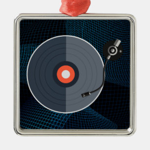 Carré Argenté Ornement vinyle