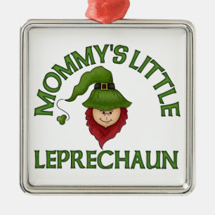 Carré Argenté Petit ornement de souvenir du lutin de la maman