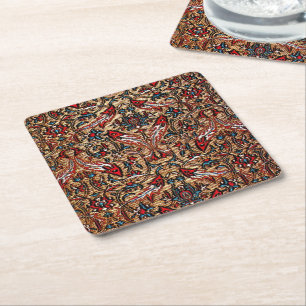 Carré Beau Dessous de verre de tapis traditionnel turc