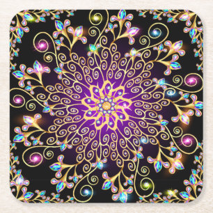 Carré Beau Dessous de verre Motif