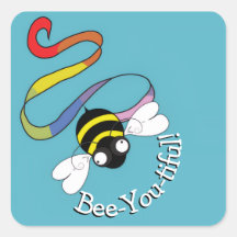 Bee-You-tiful Rainbow Sticker