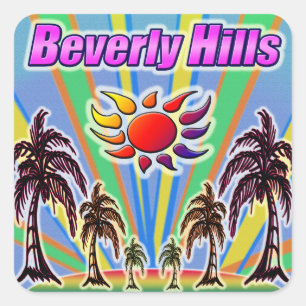 Carré Beverly Hills Été Love Sticker