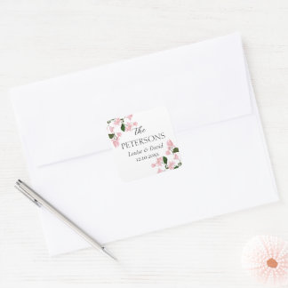 Carré Bougainvillea Mariage Cadeaux & Faveurs Sticker