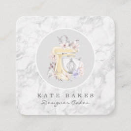 Carré Boulangerie de mélange de gâteau Carte de visite g