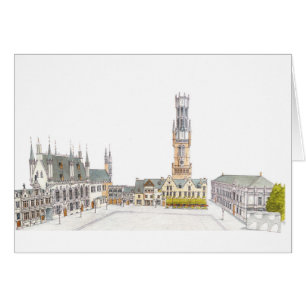 Carré brûlant. Bruges Belgique.