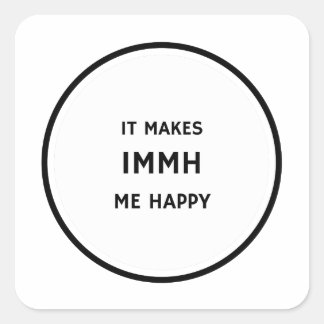 Carré Ça Me Rend Happy Car Sticker