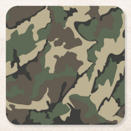 Carré Camo, Dessous de verre Carrés ensemble de 6