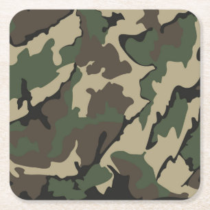 Carré Camo, Dessous de verre Carrés ensemble de 6
