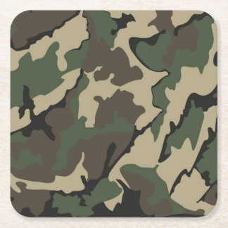 Carré Camo, Dessous de verre Carrés ensemble de 6