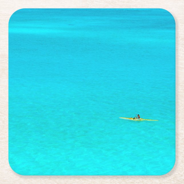 Carré Canoë de tangon dans des dessous de verre de Bora (Devant)