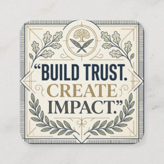 Carré Carte de visite Build Trust