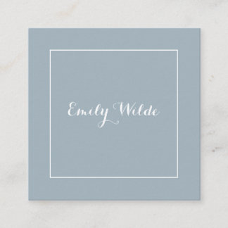 Carré Carte de visite Carrée Blue White BusinessCard