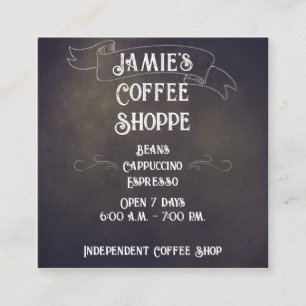 Carré Carte de visite de conception de la chaîne de bann