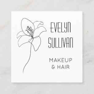 Carré Carte de visite de dessin jonquille