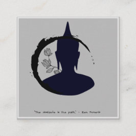 Carré Carte de visite de l'entraîneur Zen Mindfulness