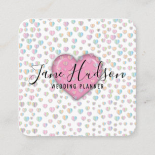 Carré Carte de visite éditable élégante simple minimalis