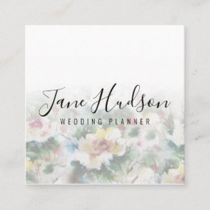 Carré Carte de visite éditable minimaliste simple élégan