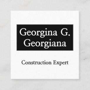 Carré Carte de visite expert en construction légère et m