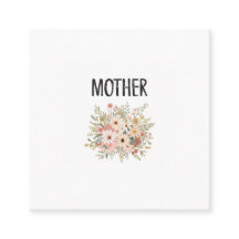 Carte de visite floral "MÈRE"