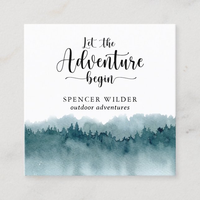 Carré Carte de visite forestier (Devant)