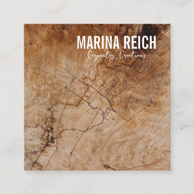 Carré carte de visite moderne et design (Devant)