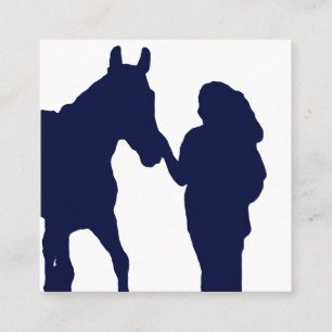 Carré Carte de visite professionnelle de cheval