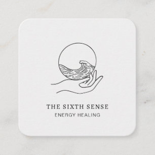 Carré Carte de visite spirituel Energie Heiler Reiki