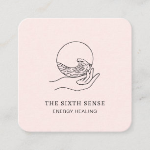 Carré Carte de visite spirituel Energie Heiler Reiki