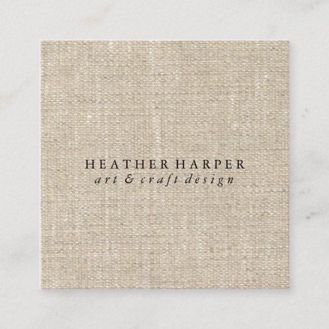 Carré Carte de visite - toile (Devant)