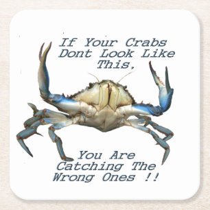 Carré Catching Crabs, Funky Paper Dessous de verre