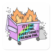 C'est bon, je vais bien, Sticker drôle, Feu de Dum