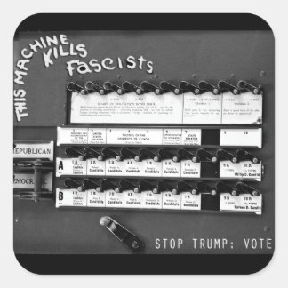 Carré Cette Machine [De Vote] Tue Le Sticker Fasciste (S