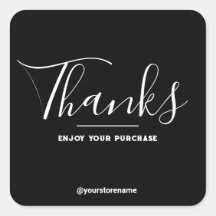 Chic Merci pour votre Sticker d'achat