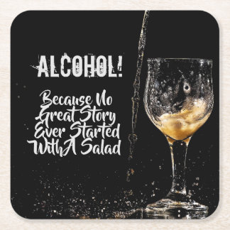 Carré Citations potables profondes de dessous de verre