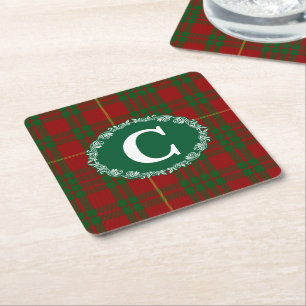 Carré Clan Cameron Monogramme Dessous de verre en papier