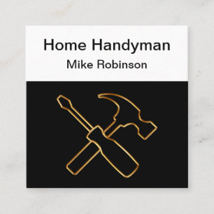 Carré Classy Home Handyman Carte de visite unique