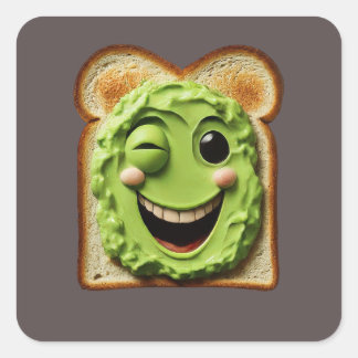 Carré Collection Sticker pour le petit-déjeuner Animé