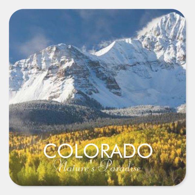 Carré Colorado Sticker (Devant)