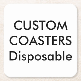 Carré Coutume 4" dessous de verre jetables de partie de