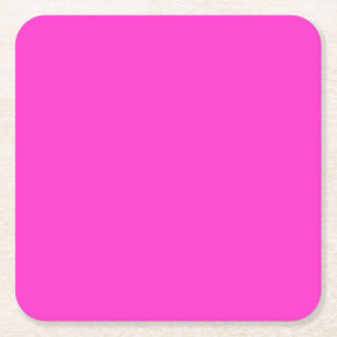 Carré de dessous de verre Plain Magenta
