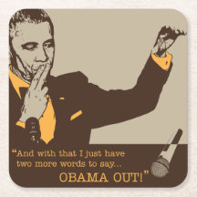 De "Obama dessous de verre carrés"