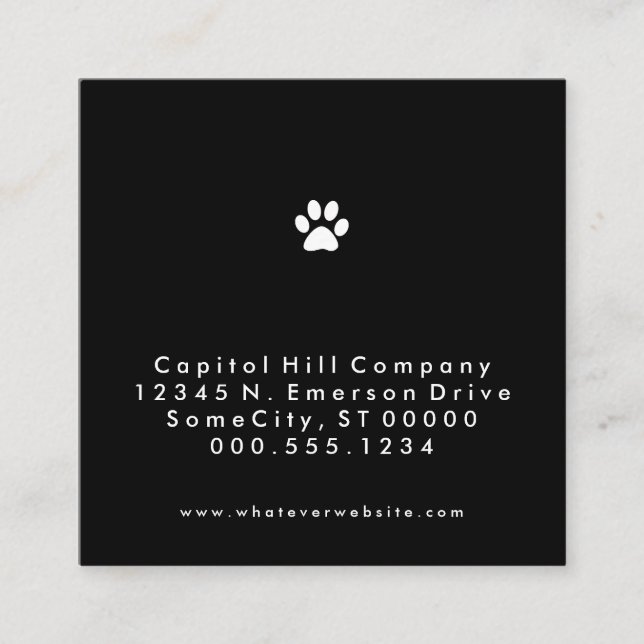 carré de patte d'animal familier de référence (Devant)