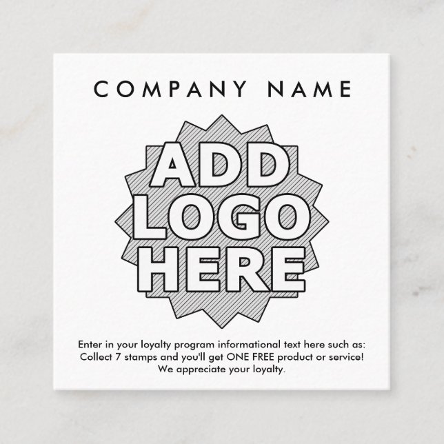 carré de récompenses de fidélité de cercles (Devant)