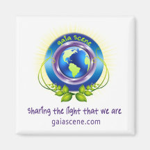 Carré de scène Gaia Refridgerator Magnet Drop Logo