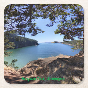 Carré Deception Pass, Washington - Dessous de verre papi
