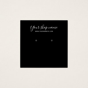 Carré d'écran d'oreille simple noir moderne